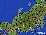 北陸地方のアメダス実況(日照時間)(2025年04月18日)