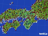 近畿地方のアメダス実況(日照時間)(2025年04月18日)