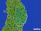 岩手県のアメダス実況(日照時間)(2025年04月18日)