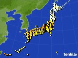 アメダス実況(気温)(2025年04月18日)