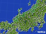 北陸地方のアメダス実況(風向・風速)(2025年04月18日)