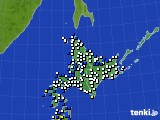 2025年04月20日の北海道地方のアメダス(風向・風速)