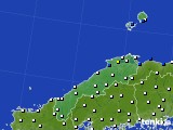 島根県のアメダス実況(風向・風速)(2025年04月21日)
