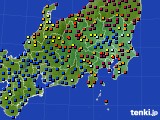 関東・甲信地方のアメダス実況(日照時間)(2025年04月22日)