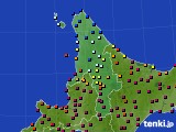 2025年04月22日の道北のアメダス(日照時間)