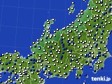 北陸地方のアメダス実況(風向・風速)(2025年04月22日)