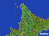2025年04月23日の道北のアメダス(日照時間)