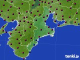 三重県のアメダス実況(日照時間)(2025年04月24日)