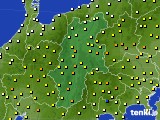長野県のアメダス実況(気温)(2025年04月24日)