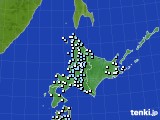 北海道地方のアメダス実況(降水量)(2025年04月25日)