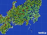 関東・甲信地方のアメダス実況(日照時間)(2025年04月25日)