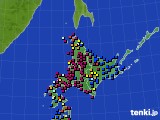 北海道地方のアメダス実況(日照時間)(2025年04月30日)