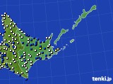 道東のアメダス実況(風向・風速)(2025年04月30日)