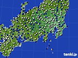 関東・甲信地方のアメダス実況(風向・風速)(2025年05月04日)