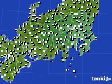 2025年05月08日の関東・甲信地方のアメダス(風向・風速)