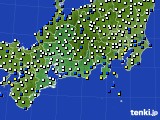 2025年05月17日の東海地方のアメダス(風向・風速)