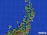 東北地方のアメダス実況(日照時間)(2025年05月18日)