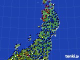 東北地方のアメダス実況(日照時間)(2025年05月22日)