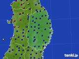 岩手県のアメダス実況(日照時間)(2025年05月22日)