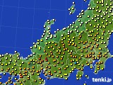 北陸地方のアメダス実況(気温)(2025年05月22日)