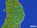 岩手県のアメダス実況(日照時間)(2025年06月01日)