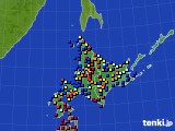 北海道地方のアメダス実況(日照時間)(2025年06月06日)
