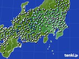 関東・甲信地方のアメダス実況(降水量)(2025年06月10日)