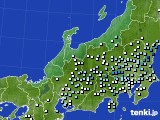 北陸地方のアメダス実況(降水量)(2025年06月11日)