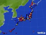 アメダス実況(日照時間)(2025年06月15日)