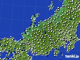 北陸地方のアメダス実況(風向・風速)(2025年06月16日)