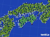 四国地方のアメダス実況(日照時間)(2025年06月24日)