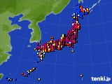 アメダス実況(日照時間)(2025年07月20日)