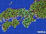 近畿地方のアメダス実況(日照時間)(2025年07月21日)