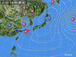 2015年02月21日の実況天気図