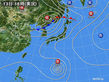 2015年07月13日の実況天気図