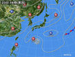 2015年07月23日の実況天気図