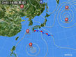 2015年09月24日の実況天気図