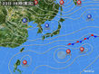2015年10月22日の実況天気図