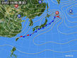 2015年11月09日の実況天気図