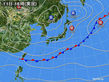 2015年11月11日の実況天気図