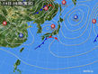 2015年11月14日の実況天気図