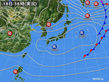 2016年02月18日の実況天気図