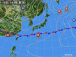 2016年04月10日の実況天気図