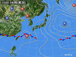 2016年04月13日の実況天気図