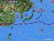 2016年04月24日の実況天気図