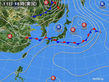2016年07月11日の実況天気図