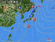 2016年08月22日の実況天気図