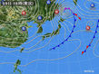 2016年11月09日の実況天気図