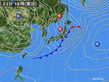 2017年02月23日の実況天気図