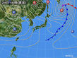 2017年02月24日の実況天気図